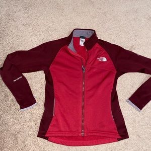 North Face burgundy jacket; Small adult